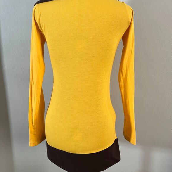 Global Goddess Goods Sz M Cattails Hoodie Cowl Neck Organic Cotton Knit Tunic - Picture 4 of 8